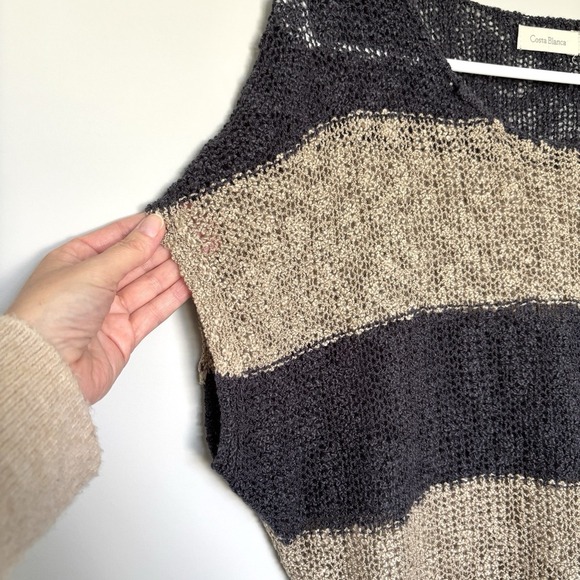 Costa Blanca Women's Size Small Top Dolman Sleeve Stripes Nautical Boho - Picture 4 of 8